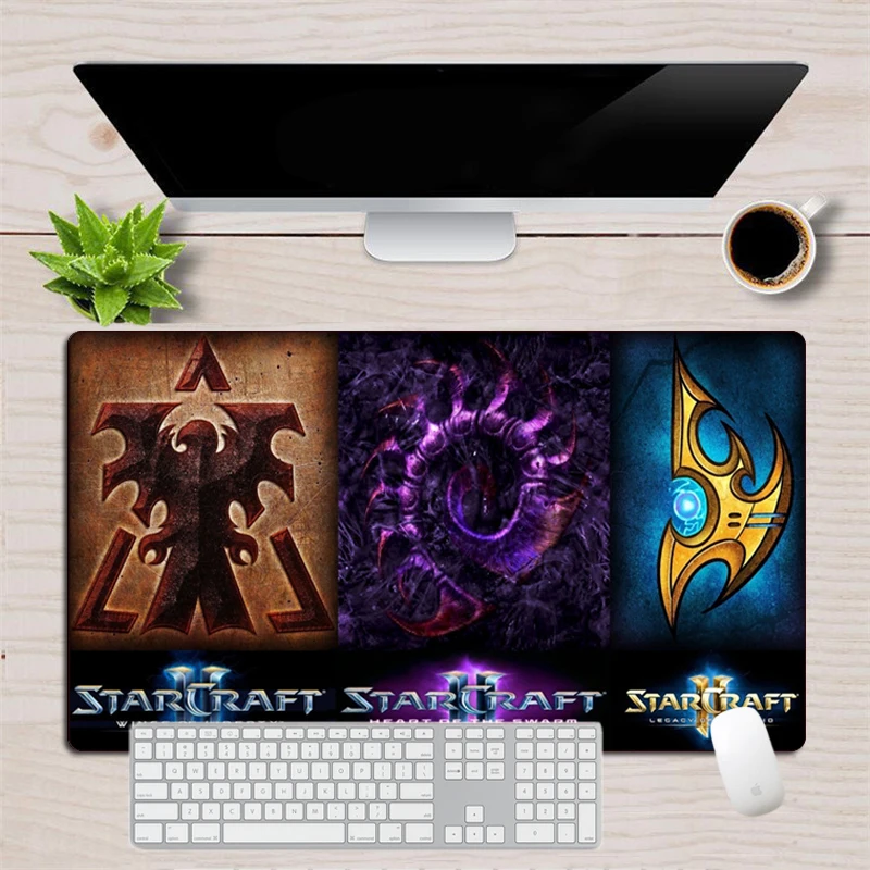 Starcraft Ⅱ Gaming Mousepad Large 70x40cm Washable Locking Edge Durable Mouse pad Gamer Office Computer Cool Notebook Desk Mat