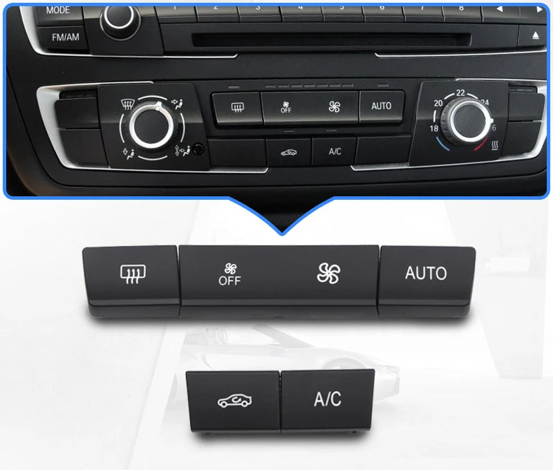 Кнопка кондиционера аудио CD цифровой переключатель подогрева сиденья ручка крышки для BMW 3 серии F35 318