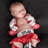 Newborn Photography Props baby Boxing set Gloves shorts bebe Photo Shoot Baby Boy Photoshot Mini Hand Gloves Wraps 2