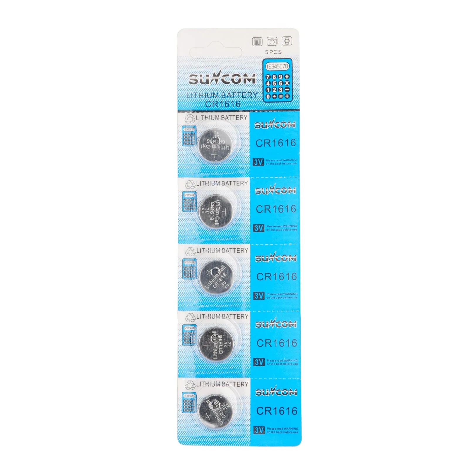 5 unids/lote 3 V CR1616 baterías de pila botón de litio de la batería de la célula para relojes calculadoras accesorios relojes de baterías de reemplazo