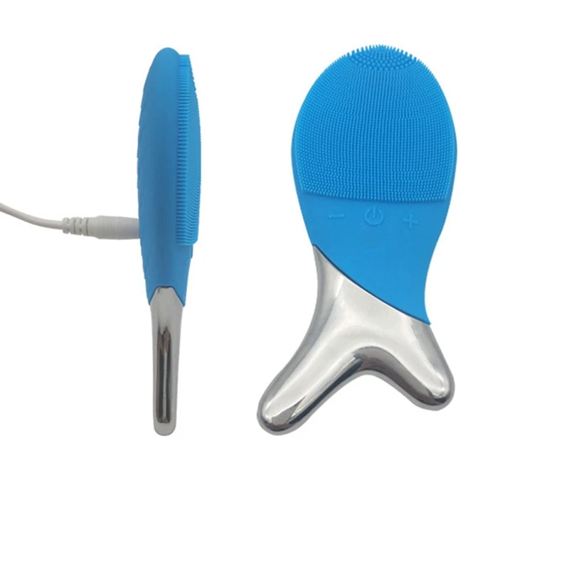 Мини-Электрический инструмент для чистки лица, Массажная щетка, водонепроницаемый силиконовый очиститель для лица, щетка для удаления грязи, инструменты для ухода за кожей