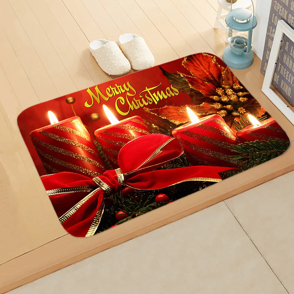 Рождественский Коврик придверный коврик Санта Орнамент Рождественское украшение для дома Рождество Navidad Deco Noel Новогодний подарок