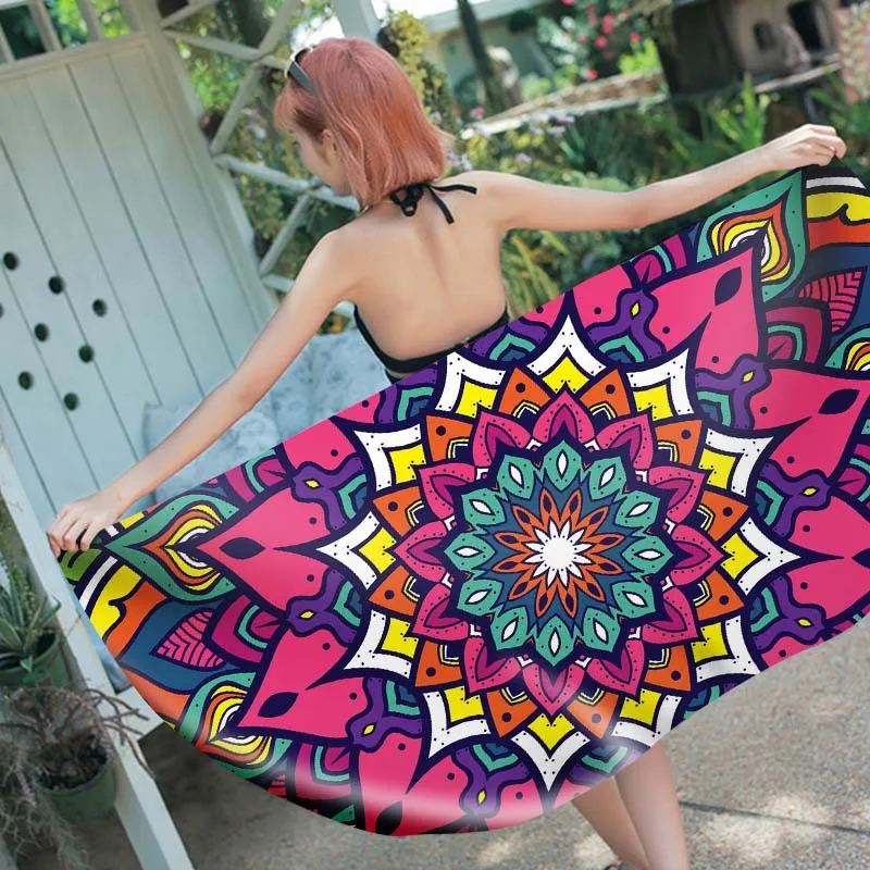 

Superfine Fibre Rectangular Beach Towel Digital Printing Towel Bath Towel