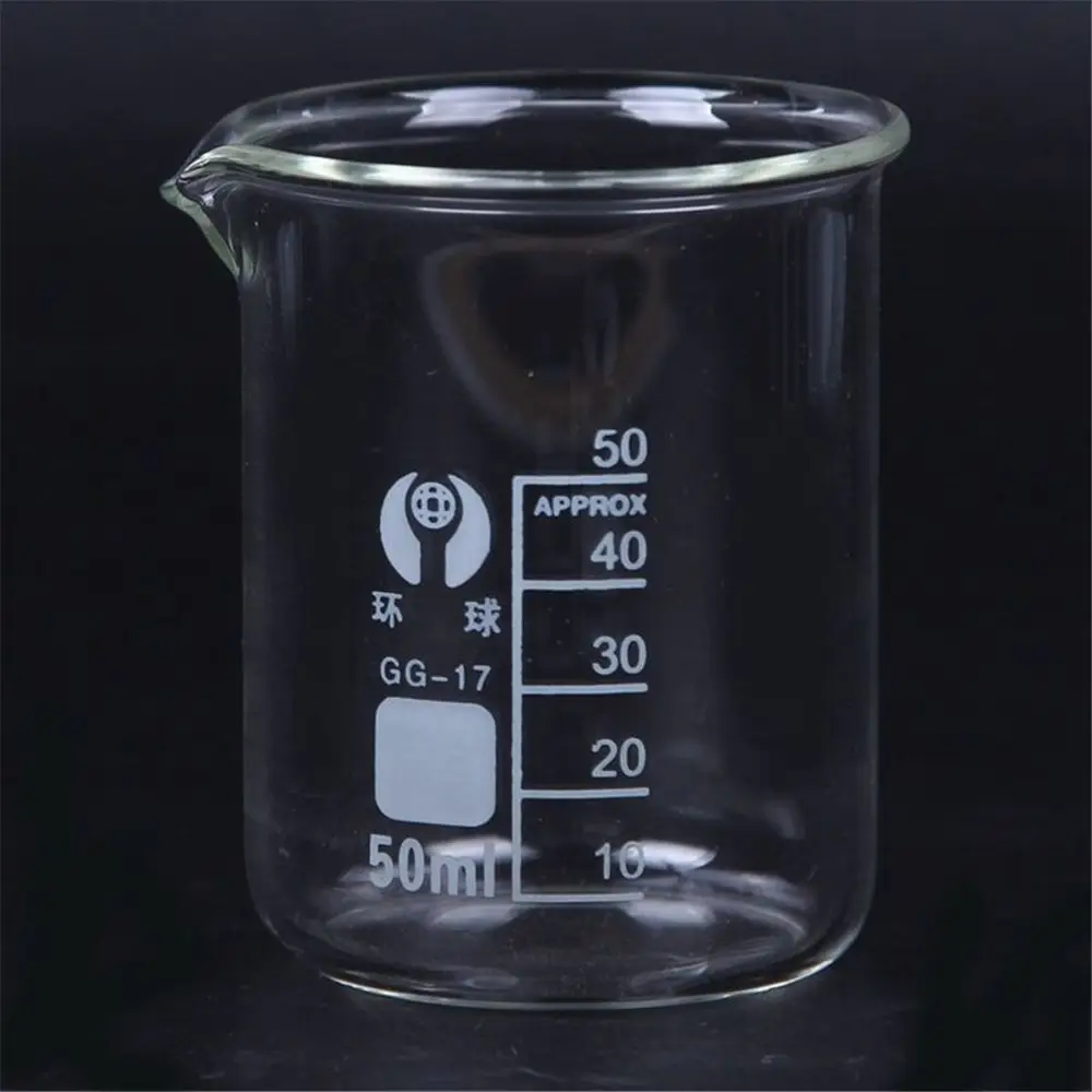 1pc 10ml-100ml Beaker Measuring Glass Beaker Lab Borosilicate Glassware Chemistry Learning stationery laboratory supplies