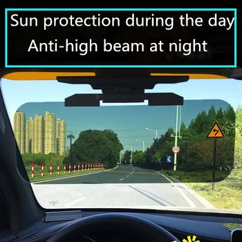 

2021 New Car Anti-glare Sun Visor 2 In 1 Dazzling Goggle Driver Day and Night Anti-high Beam Light Sunshade Driving Clear View