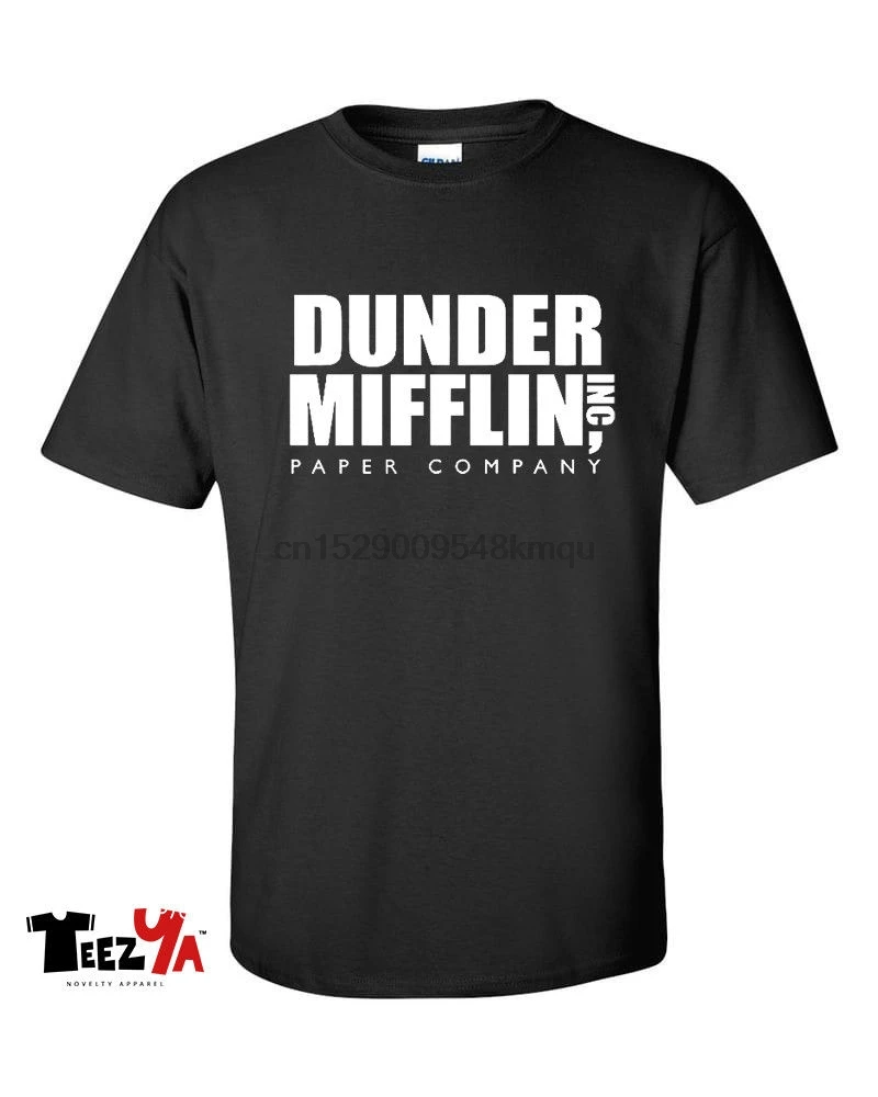 Dander Mifflin бумажная компания футболка офис ТВ подарок дешево оптовая продажа