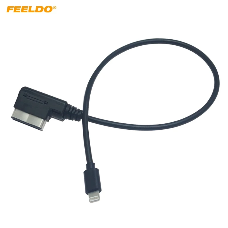 

FEELDO AMI/MDI Interface To Lightning Jack Power Charger Only Adapter Cable For Audi/Volkswagen Car(Model Year:2009~2014) #6216