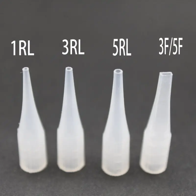1000pcs Individual Packed Eyebrow Tattoo Tip Plastic Giant Sun Needle Cap For Permanent Makeup Eyebrow Lip Tattoo Machine