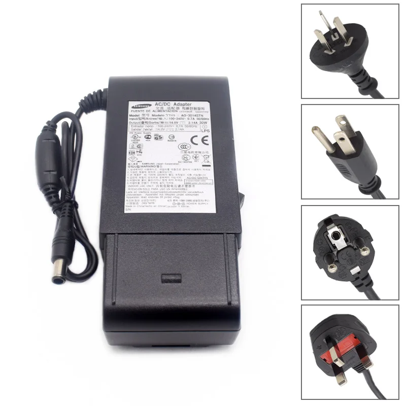 Блок питания для Samsung S22B560H, S23A550, S23A350, S23A350H, S23A300, S22C150N, S22B360HW, 14 в, 2,14 А