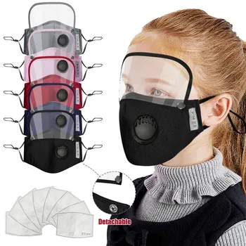 

Kids' Child Mask Washable Reusable Face Mask With Gasket Filters And Detachable Eye Shield Protect mascarilla con diseño masque