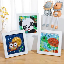 Pintura de diamantes 5D para niños, decoración de dormitorio, tablero de clavija, manualidades para niñas, regalo