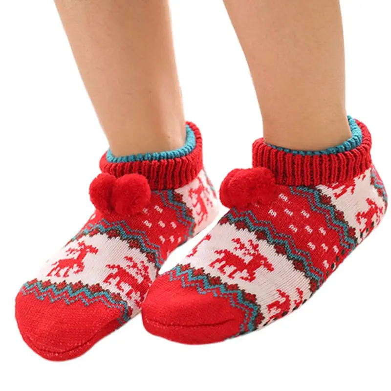 Женские носки-тапочки в винтажном стиле; Домашние короткие носки; Домашние Нескользящие вязаные Чулочные изделия - Цвет: 7