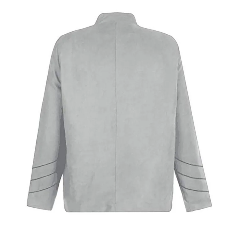 Men's Stand-Up Collar Gothic Jacket Coats Double Button Decorated Coats Uniform Costume Praty Coat Outwears Casual Streetwears