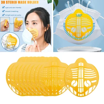 

10pcs Mask Cover Anti Choking Bracket Nose Protection Stand Inner Support Frame Mask Support Mask Internal Protective Support