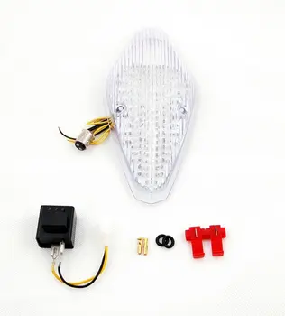 

Motorcycle LED Integrated Turn Signals Tail Light For Honda VTX1300/1800 Retro 1800T 2002 2003 2004 2005 2006 2007 2008 Clear