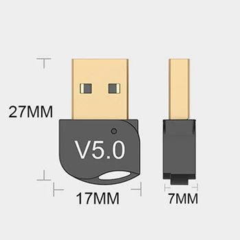 

USB Bluetooth 5.0 Adapter Transmitter Bluetooth Receiver Audio Bluetooth Dongle Wireless USB Adapter for Computer PC Laptop PS4