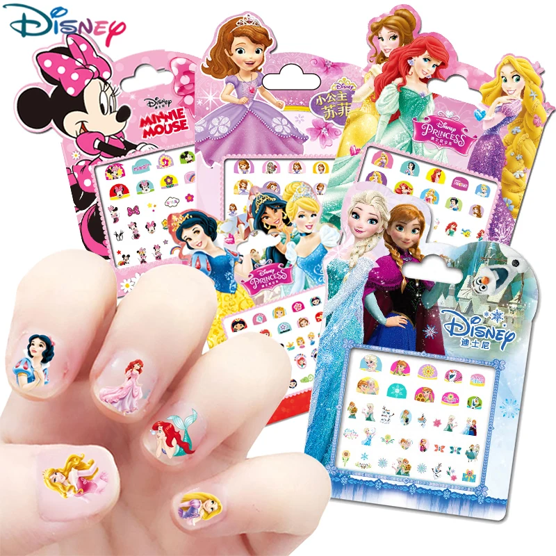 Наклейки для макияжа маникюрные детей Мультяшные куклы Disney Холодное сердце