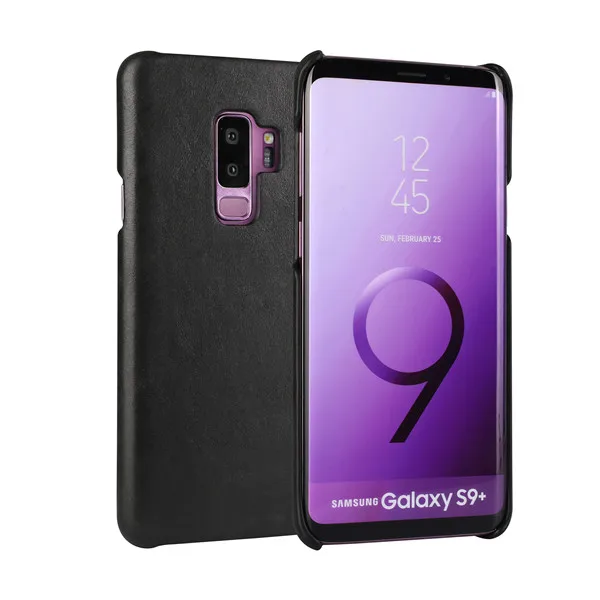 Black Кожаный чехол Note 9 для samsung S9 Plus, роскошный чехол из воловьей кожи S8 Plus, задняя крышка, чехол для samsung Galaxy Note8 S9 Plus, чехол, Funda - Цвет: Black