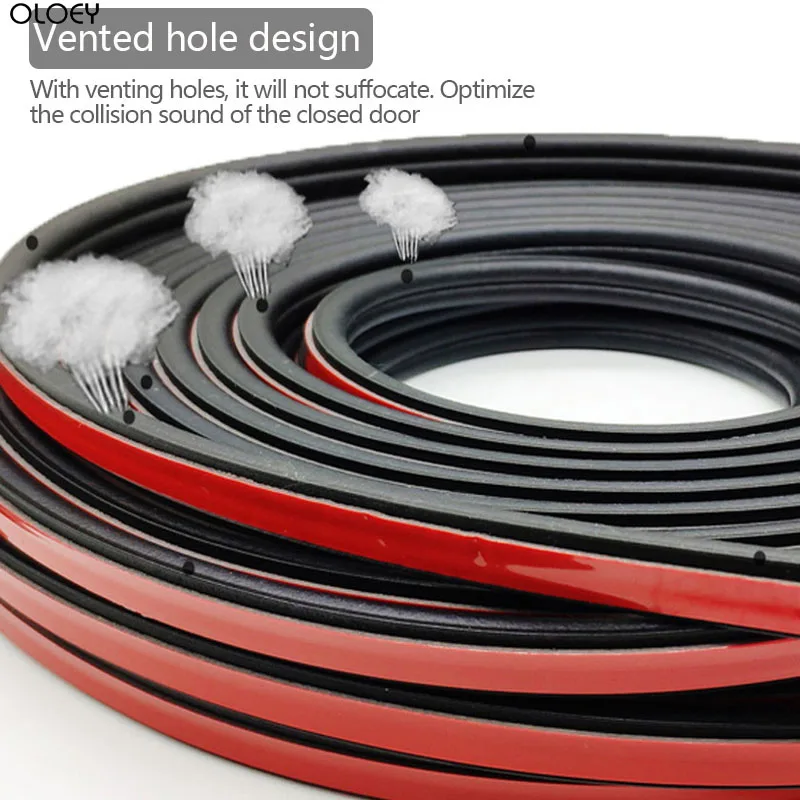 

Car Door Rubber Seal Strip L-type Double Layer Sealing Adhesive Stickers Noise Insulation Weatherstrip Auto Interior Accessories