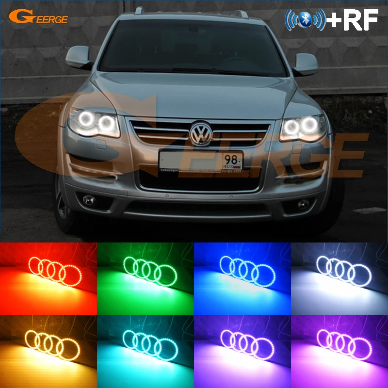 Для Volkswagen VW Touareg 7L 2003 2004 2005 2006 2007 2008 2009 2010 RF remote Bluetooth APP многоцветный RGB комплект