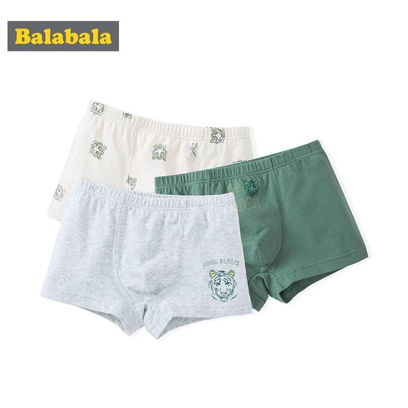 Balabala/нижнее белье для мальчиков трусы-боксеры для детей от 12 до 15 лет хлопковые детские шорты Модные дышащие детские трусы