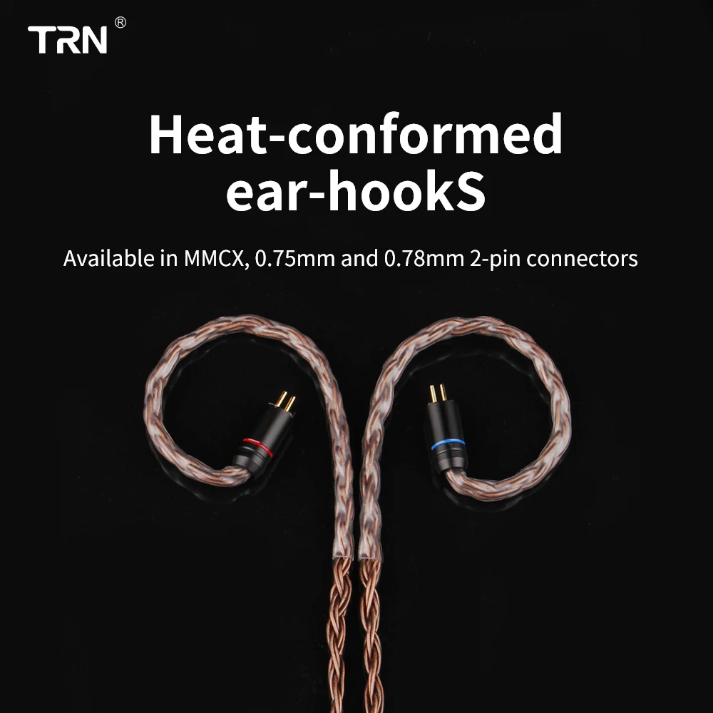  TRN T2 16 Core Silver Plated HIFI Upgrade Cable 3.5/2.5/4.4mm Plug MMCX/2Pin For TRN TFZ KZZSN/ZS10