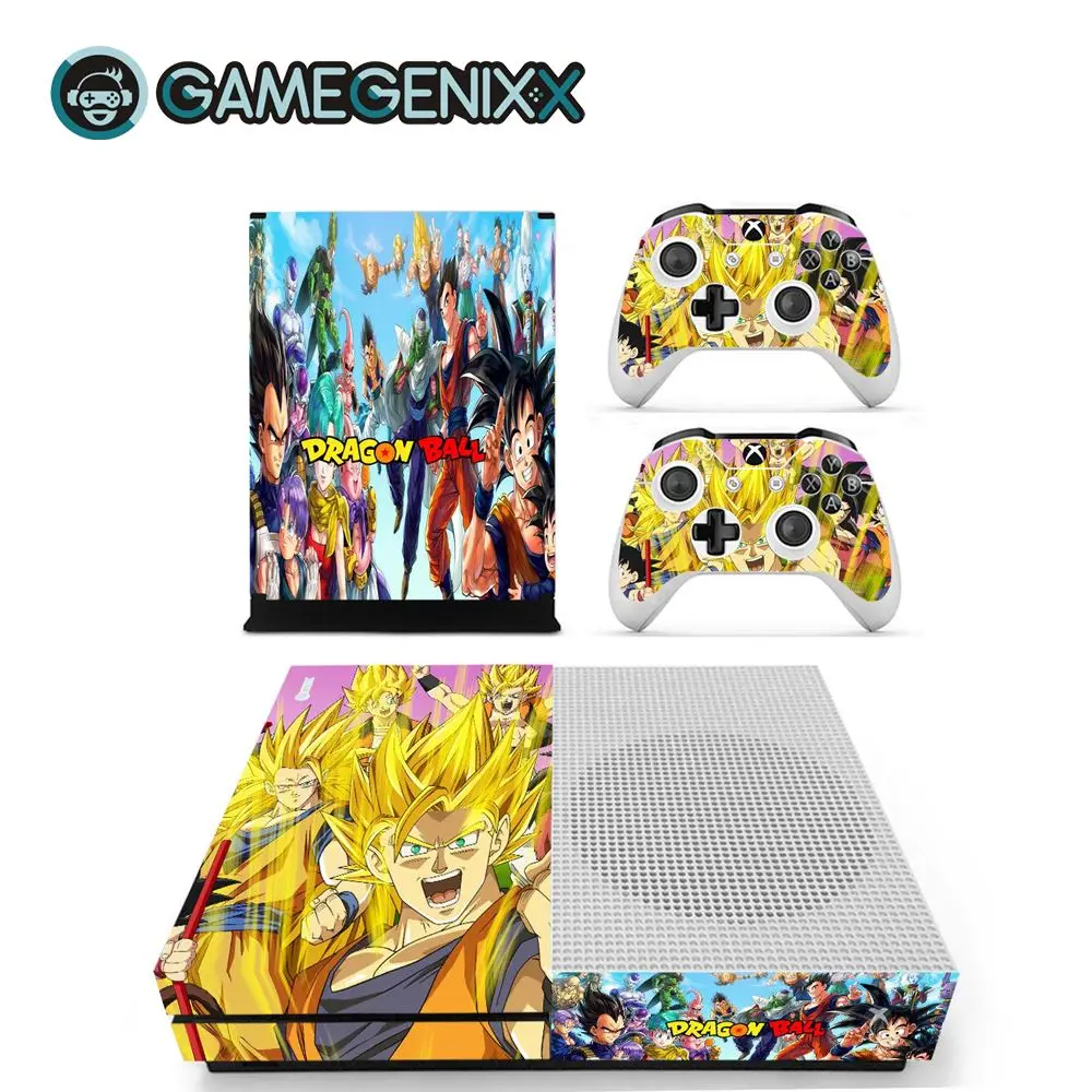Dragon Ball Защитная Наклейка на кожу GAMEGENIXX, полный комплект для Xbox One Slim Console и 2 контроллера-Dragon Ball - Цвет: Dragon Ball