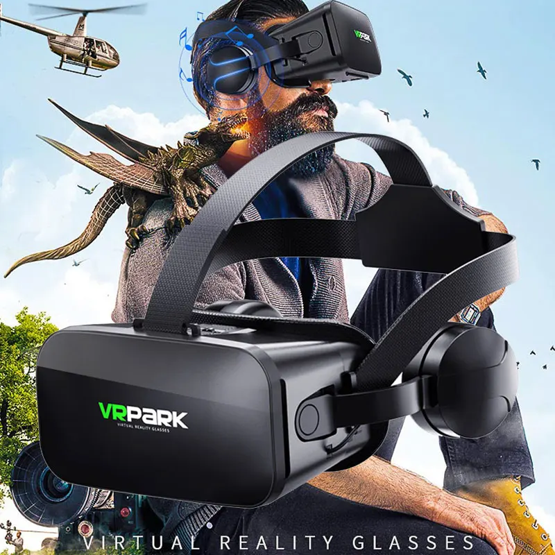 VR гарнитура очки путешествия на голову многофункциональные очки виртуальной реальности мобильный телефон 3D игры VRPAPK дома 3D VR очки