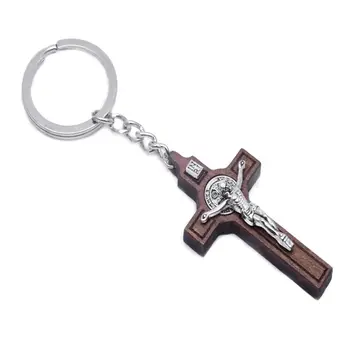 

Christian Jesus Cross Keychain Religious Key Ring Jewelry Bag Pendant Car Souvenirs Gift for Women Men High Quality and New