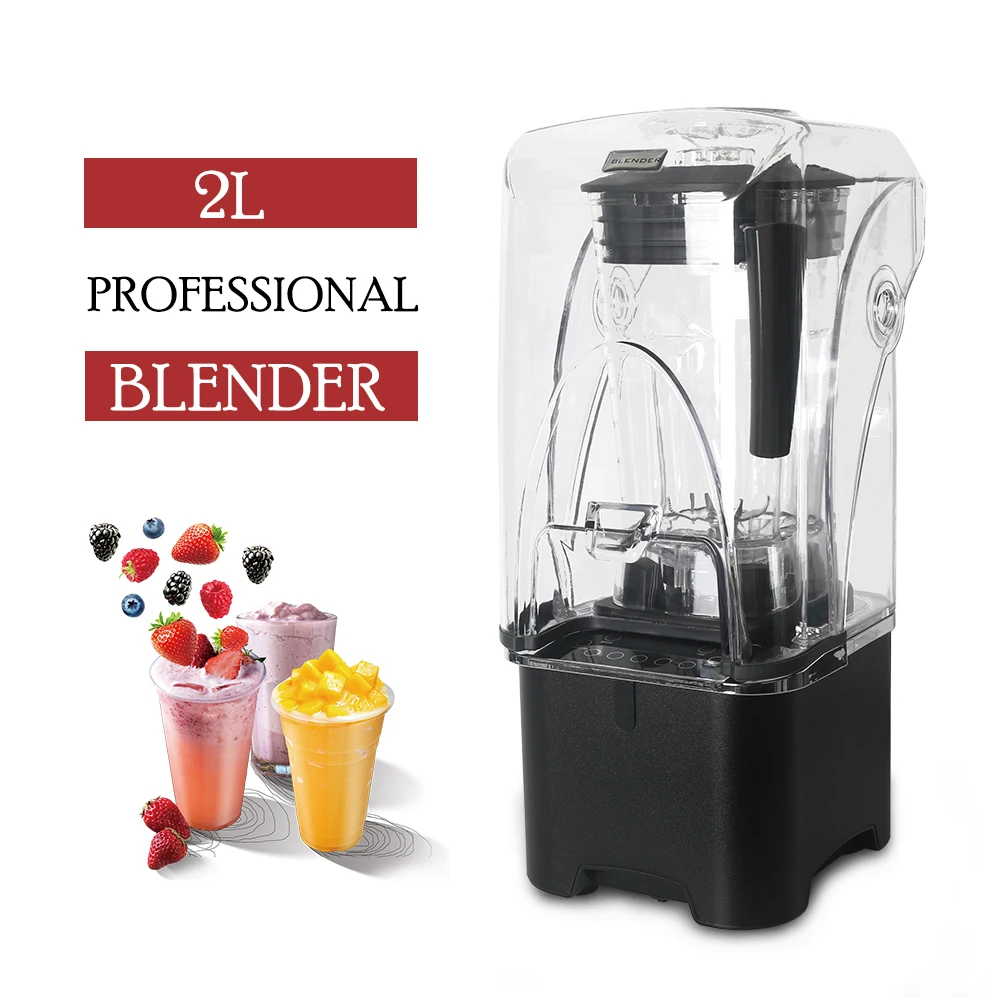 ITOP 2L Commercial Blender Professional Power Blender Mixer Fruit Juicer Cocktail Bar Food Processor Stainless Steel Blade 2200W