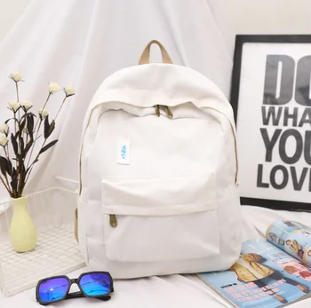 

New Wearable Backpack Casual Canvas Retro Travel Backpack Large Capacity Light Breathable Simple Wild Student School Bag