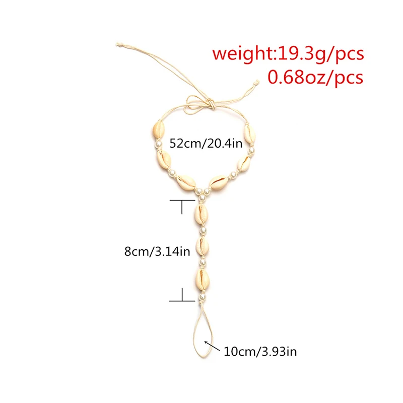 1Pc Pearl Shell Anklet Fashion Summer Barefoot Sandal Foot Chain Toe Beach Ankle Bracelet,silver anklet bracelet,ankle chains,beads anklet,toe foot bracelet,fashion accessories