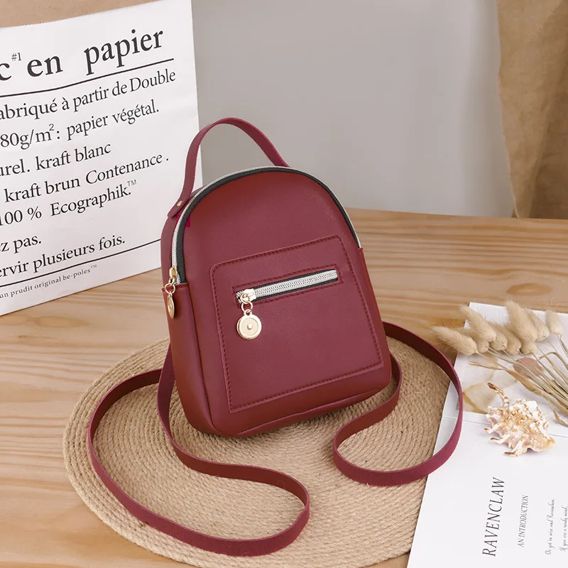 Mini Backpack Shoulder-Bag Teenage Girls Women Fashion Cute PU for Kids New Small Female
