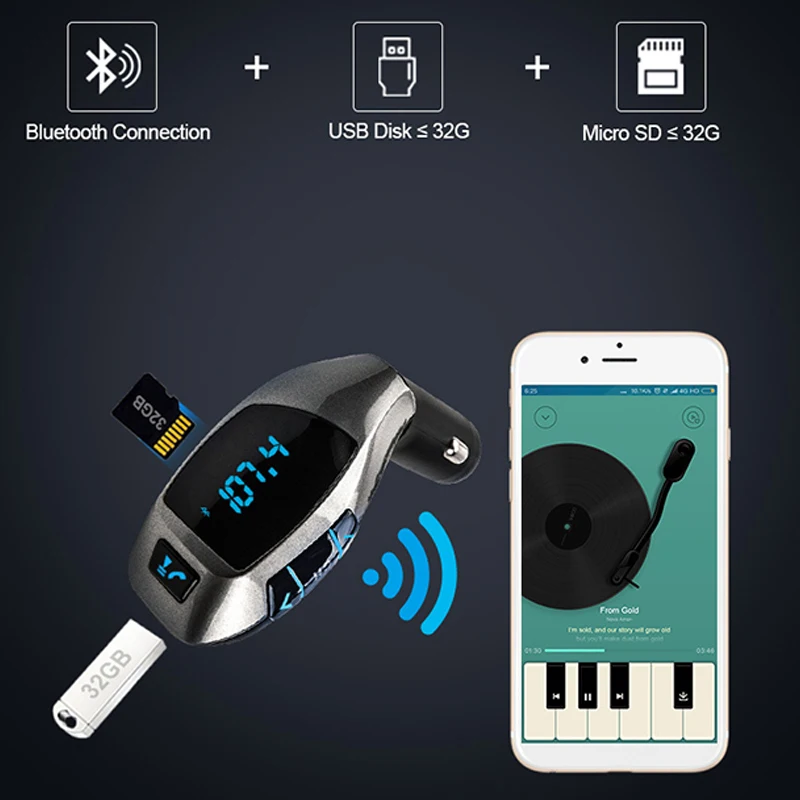 X5 Автомобильный Bluetooth MP3-плеер Автомобильный MP3-плеер автомобильный fm-передатчик hands-free автомобильные аксессуары XC-189
