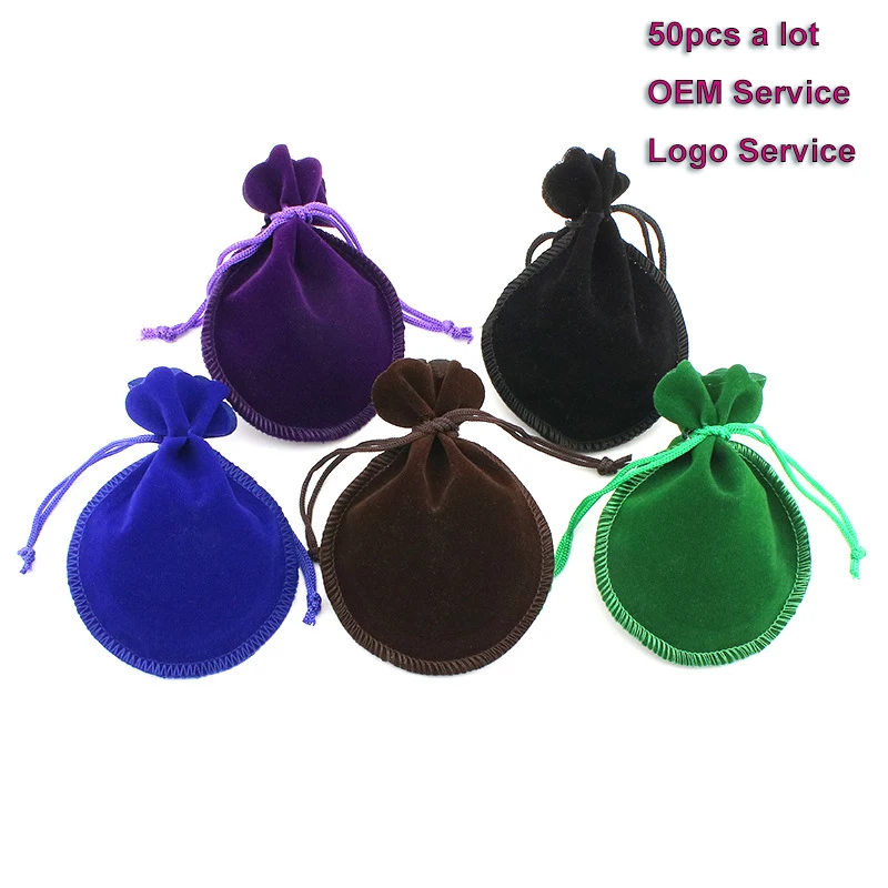 

50pcs/Lot Jewlery Packing Pouch Lash bag Lip Gloss Beaty Pouch Drawstring bag Make Up Gift Bag 7x9 9x12 Can Customized Logo