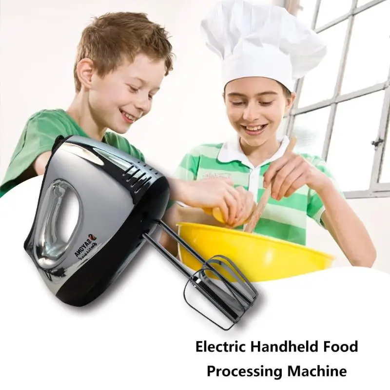 

5 Speeds Multi-function Food Processor Portable Portable Regulation Feeling Comfortable Kitchen Electric Mini Dough Mixer