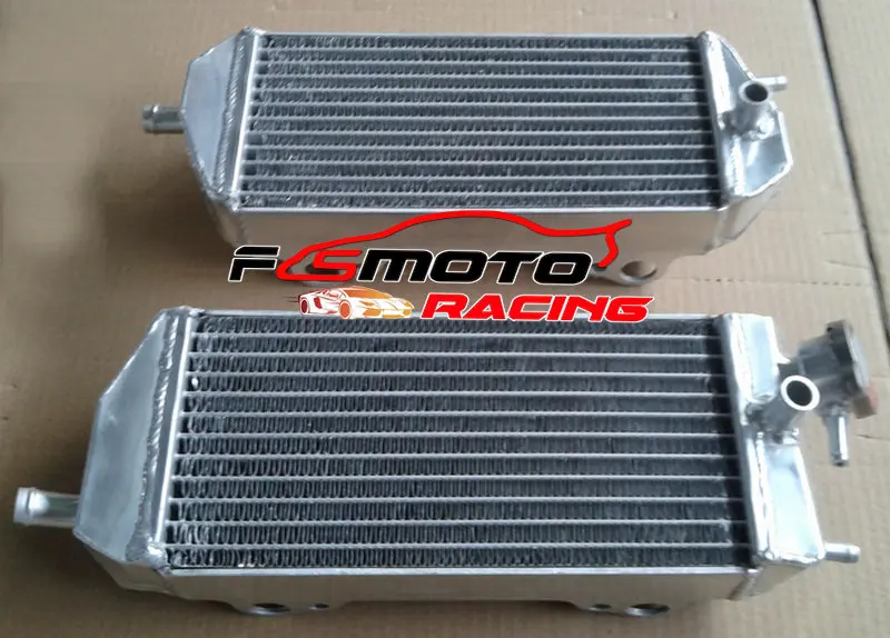 Левый и правый Алюминиевый радиатор для газа MX/SM/EC 200/250/300 2007- 2008 2009 2010 2011