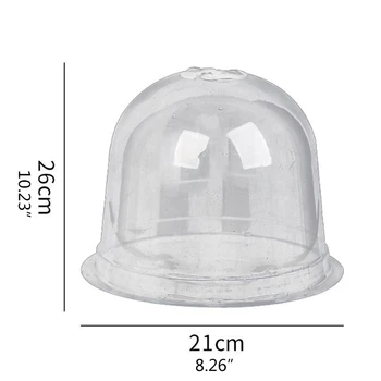 

6 Packs 8 Inches Garden Greenhouse Bell Cloche Dome Plant Bell Protector Cover 667B