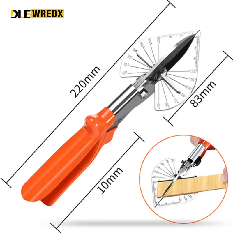

45/90 Degree Multi Mitre Siding Wire Duct Cutter PVC PE Plastic Pipe Hose Scissor Cut Housework Home Decor Plumbing Tool