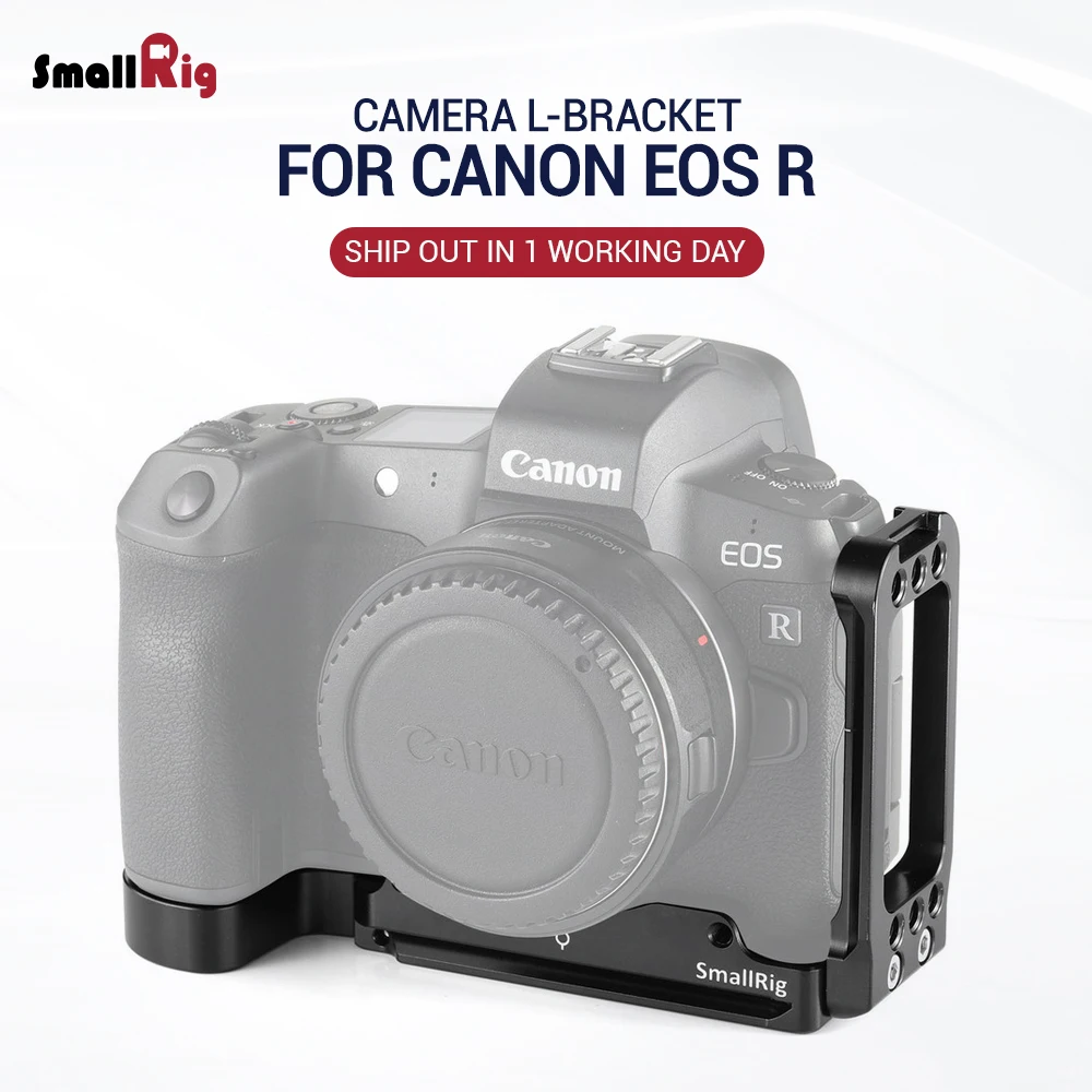  SmallRig DSLR Camera L Plate L-Bracket for Canon EOS R Feature Arca Swiss Plate for Tripod Attach Q
