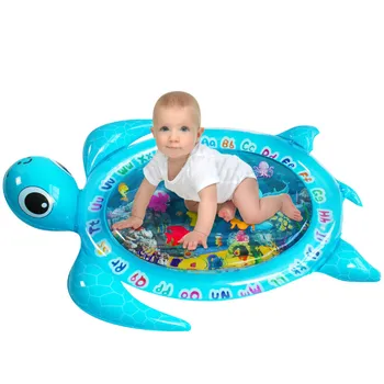 

Children Inflatable Water Mat Cartoon Turtle Floating Pad Kids Summer Swimming Pool Safety Cushion Outdoor