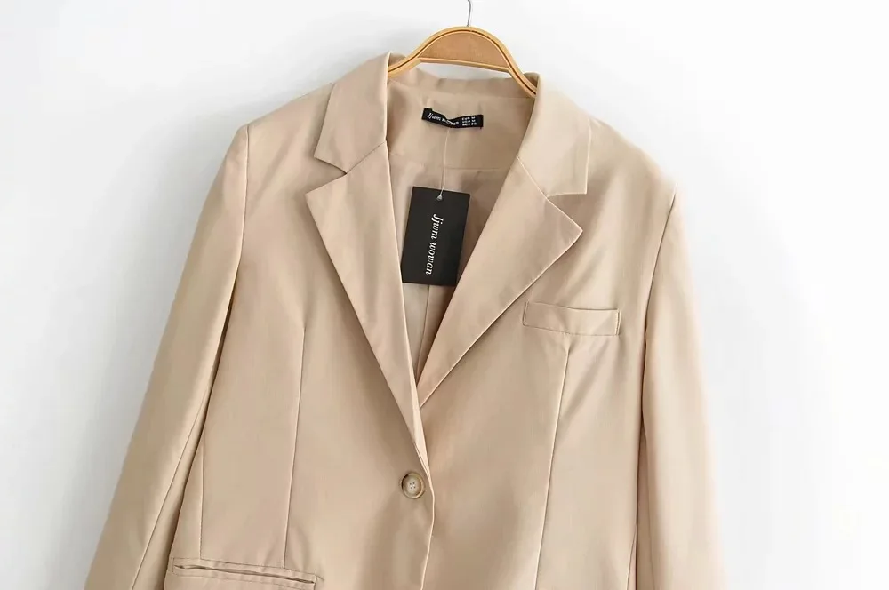 

INS Network Red Bloggers Fold-down Collar Small Suit Autumn Western Style One-Button Slim Fit Suit Jacket