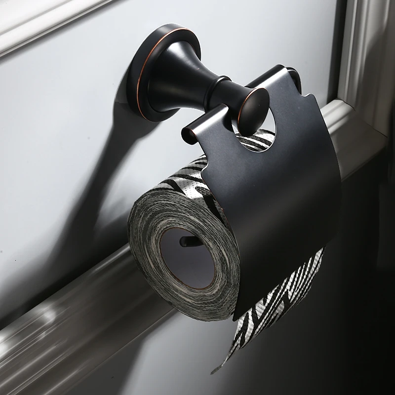 Bathroom Toolbox Towel Bar Bathrobe Hook Bookshelf Black Towel Bracket Paper Plate Soap Brush Toothbrush Bathroom Accessories