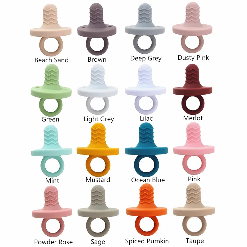 

Chenkai 10PCS Silicone Nipple Baby Teether BPA Free DIY Newborn Infant Nursing Smoothing Teething Chewable Pacifier Accessories