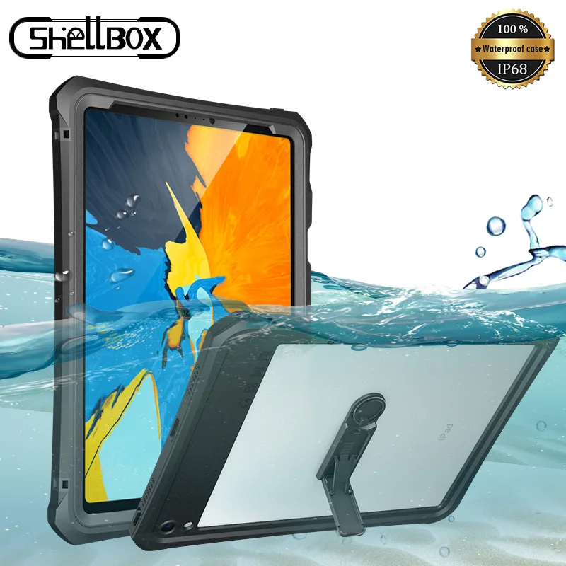 Водонепроницаемый чехол для iPad Pro 11 2018 с карандашом держатель TPU Trifold Stand + PC задняя