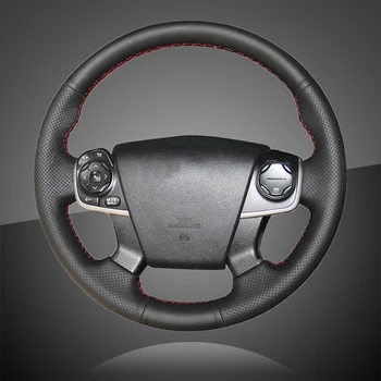 

Auto Braiding On The Steering Wheel Cover for Toyota Camry 2011 2012 2013 2014 Car Braid Wheel Covers