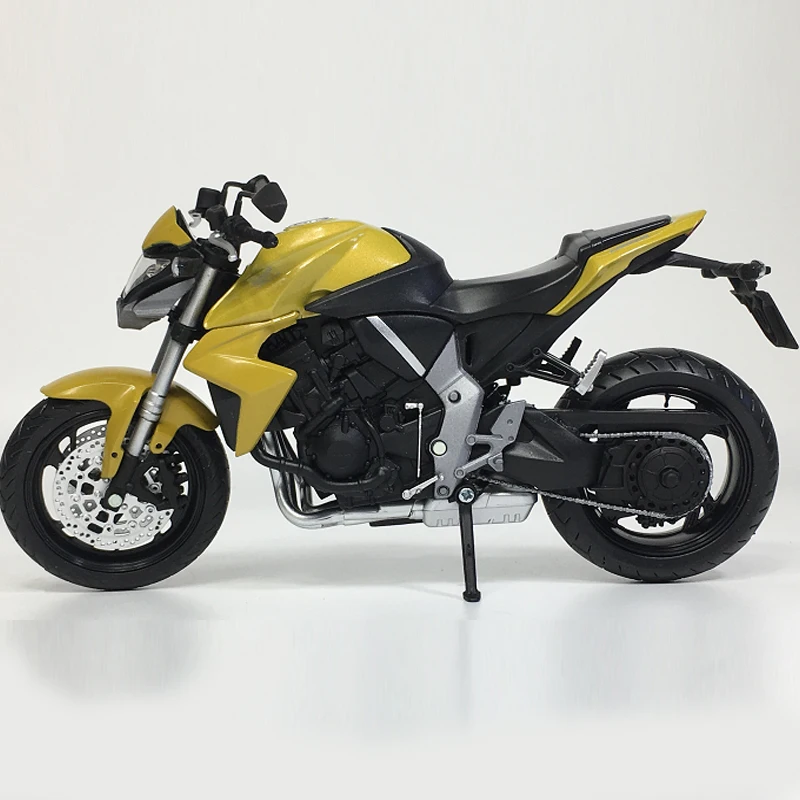 1:12 HONDA CB1000R желтый уличный мотоцикл литье под давлением моделирование 18 см дисплей Модель мальчик подарки на день рождения Коллекция