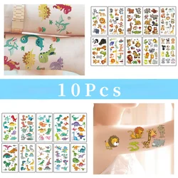 10pcs Fake Tattoo Stickers Cartoon Temporary Tattoo Kids Children Hands Arm DIY Body Art Tatuaze Dla Dzieci Tatuajes Temporales