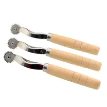 

Leather Craft DIY Tools Wooden Handle Delimit Cloth Wheel Pressure Carving Spacing Wheel Line Dotted Line Wheel Teeth Row