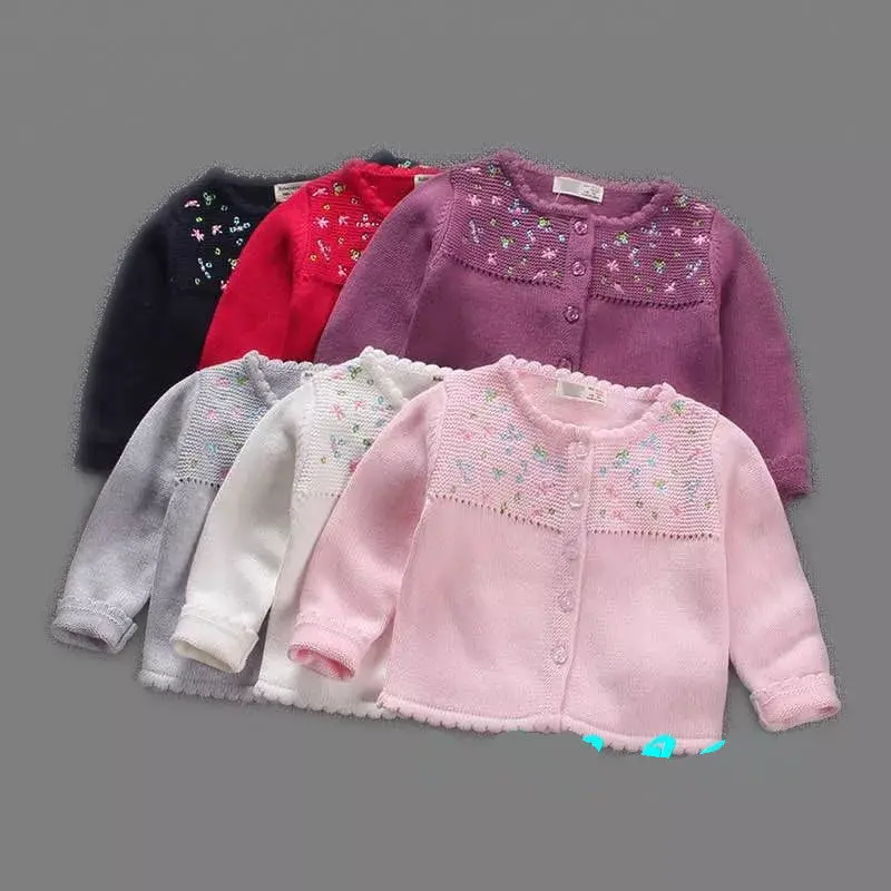 

2019 Autumn New Style Kids' Coat Autumn And Winter New Products Rust Flowers Children Thick Thread Cotton Color Long Sleeve Swea